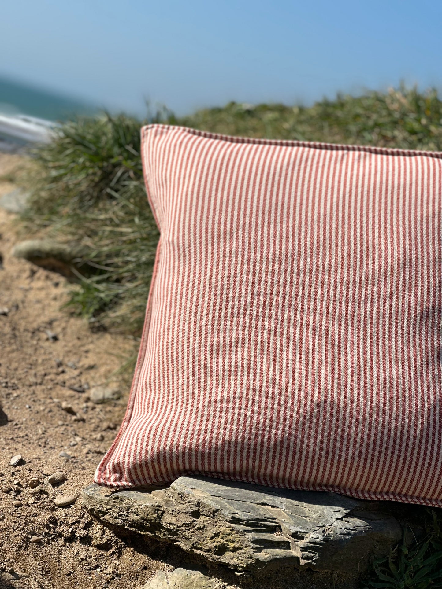 St Ives stripe cushion