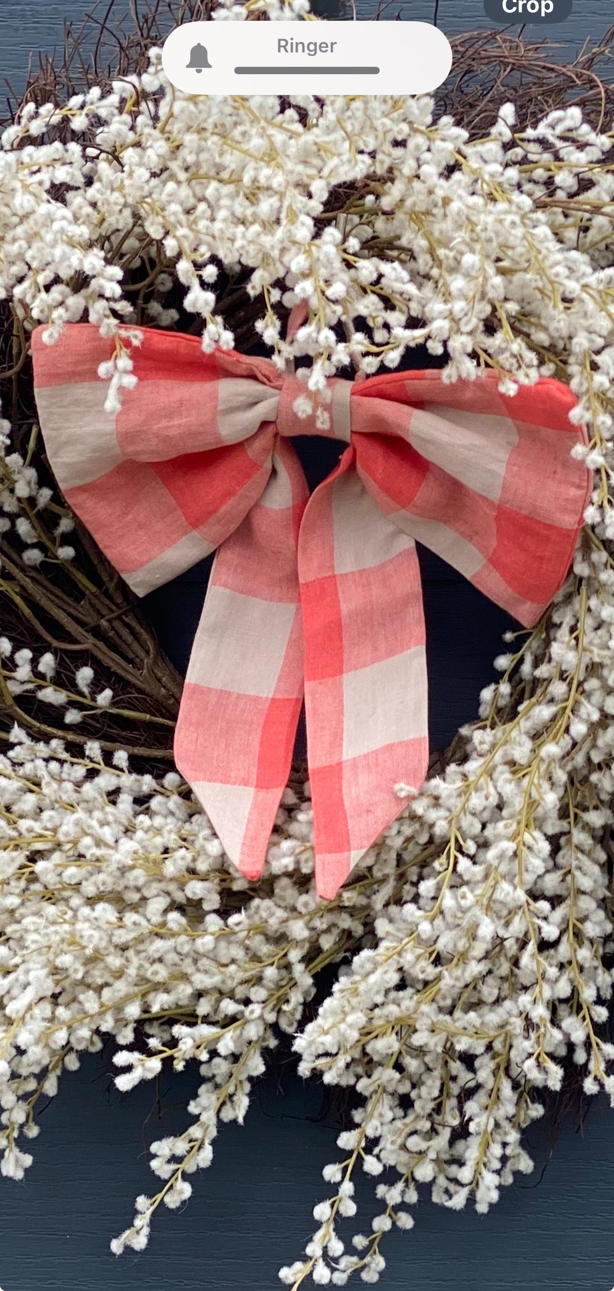 Darleyford Basket Bow - Coral Check