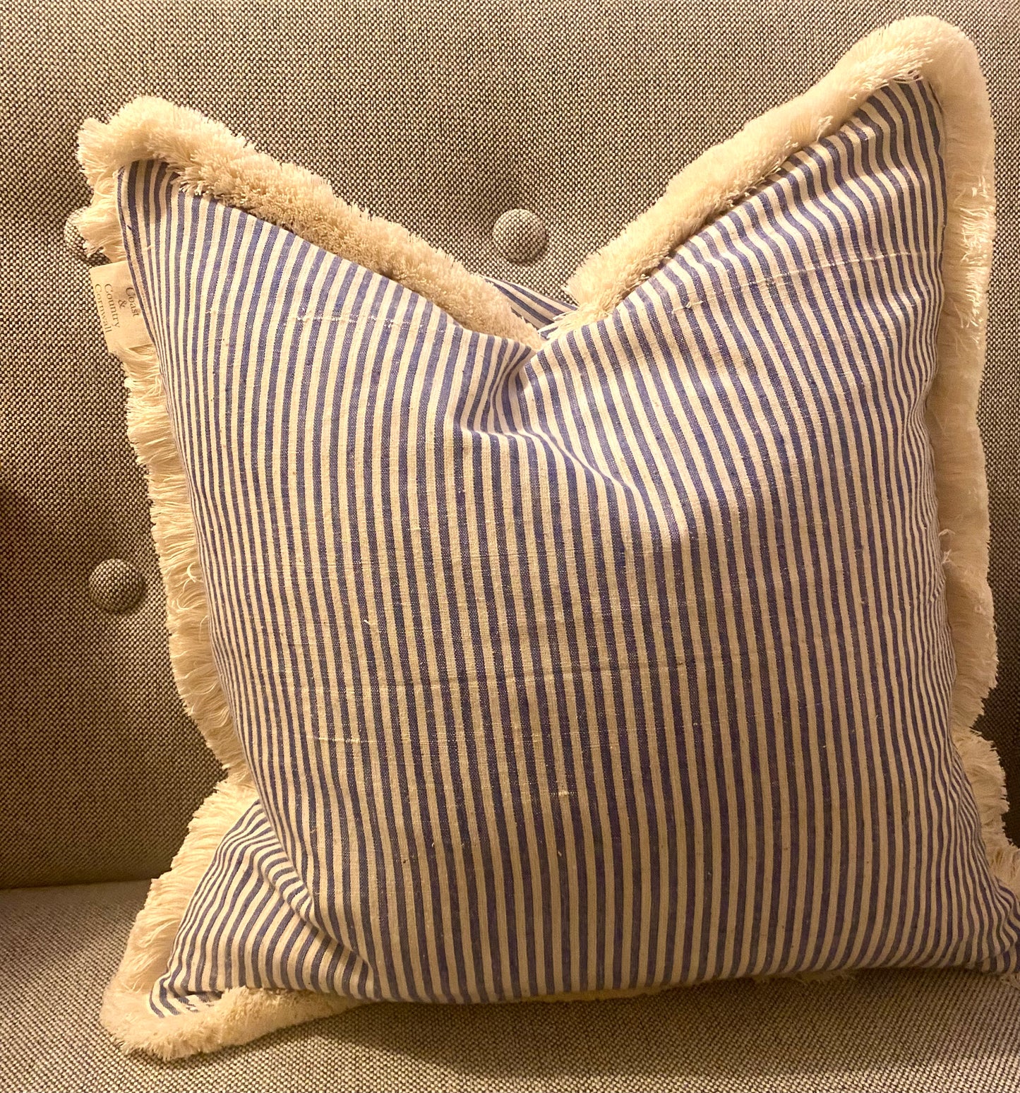 Trevone cushion - ocean blue