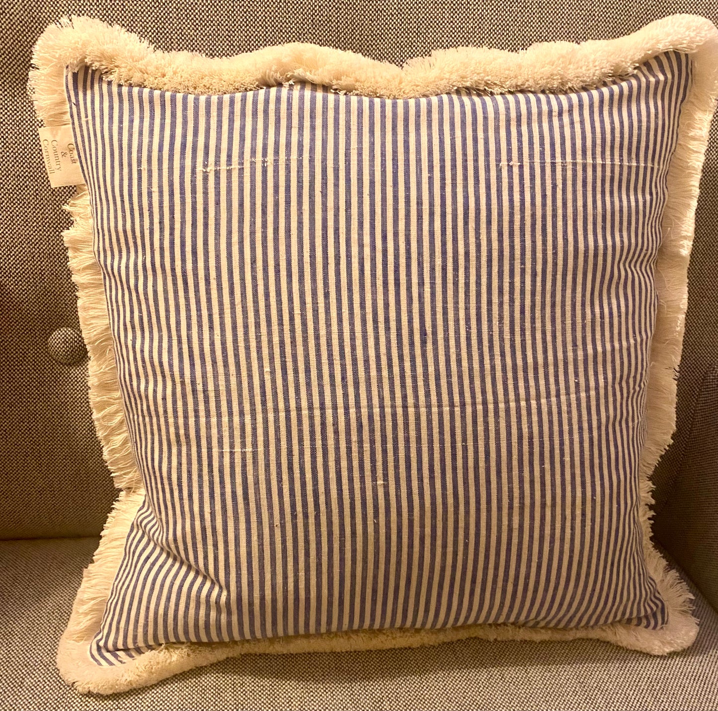 Trevone cushion - ocean blue