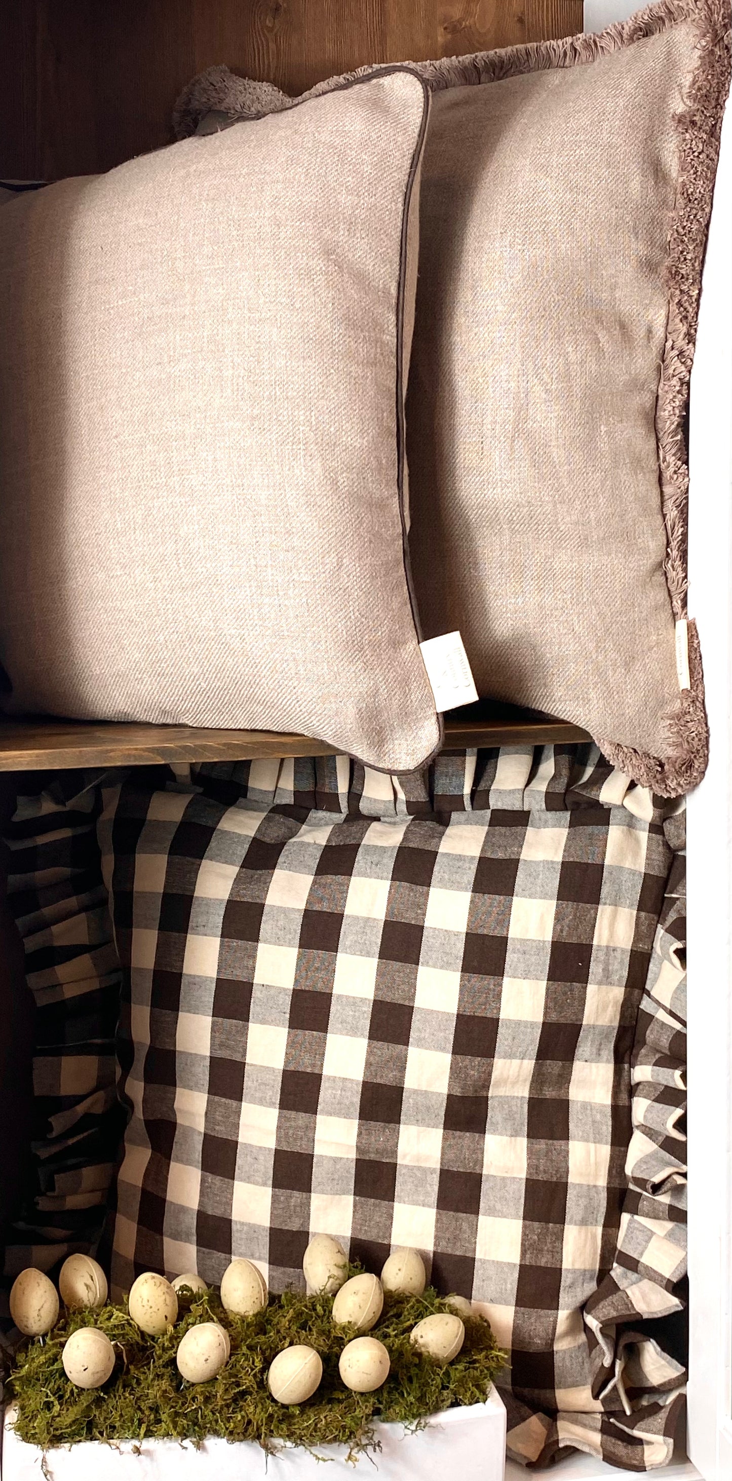 Davidstow cushion - Chocolate