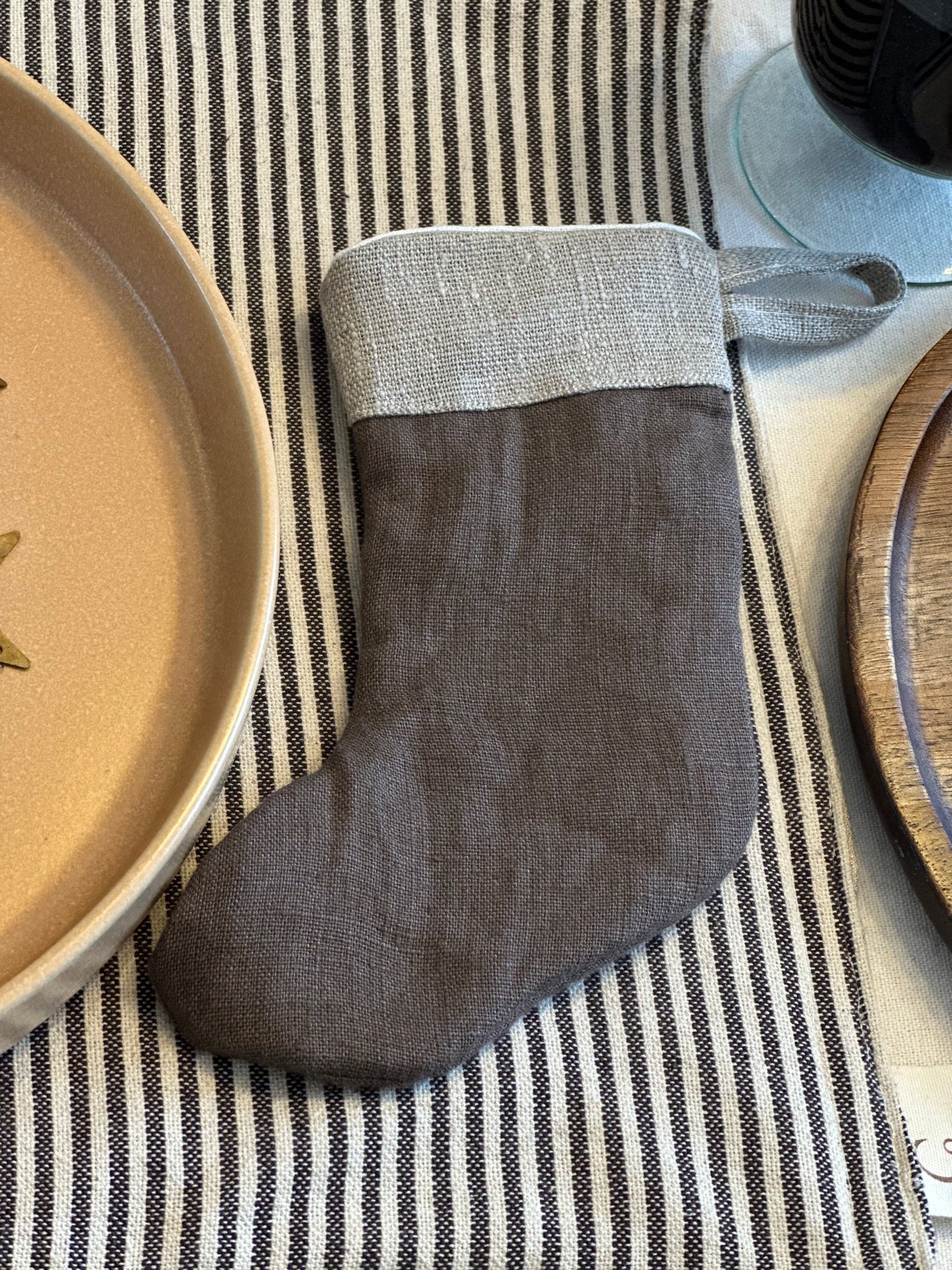 Mini Christmas Stocking Place Setting - set of 4 (cocoa)
