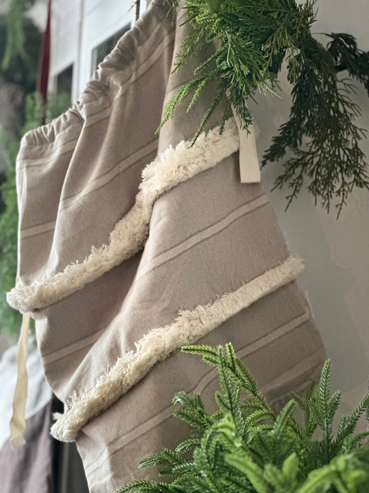 Festive Sack - double fringe