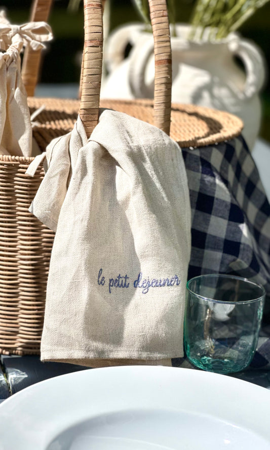 Le petit dejeuner napkins - Set of 2