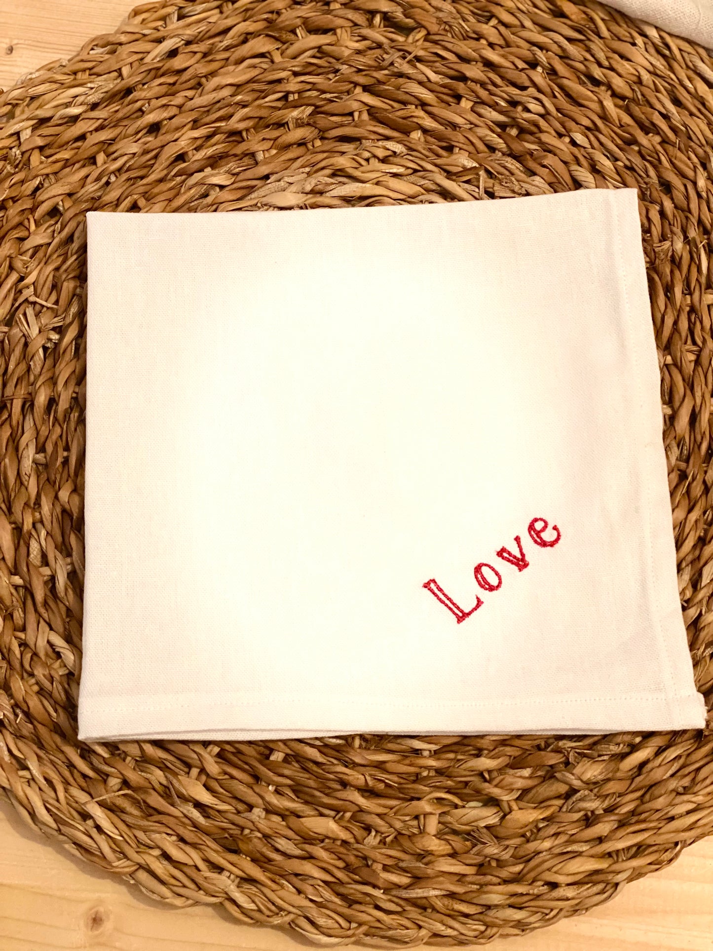 'love' napkins - Set of 2