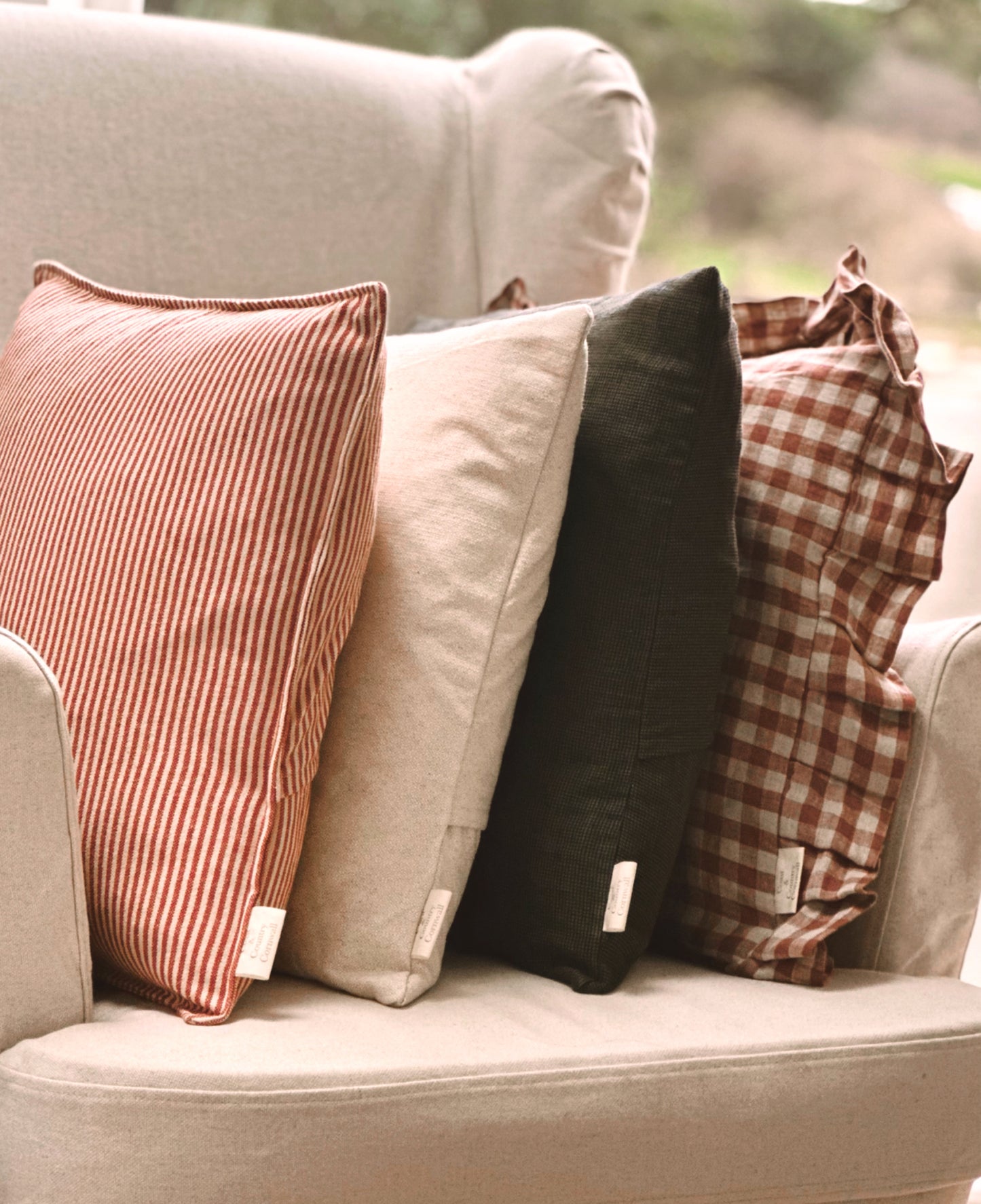 St Ives stripe cushion